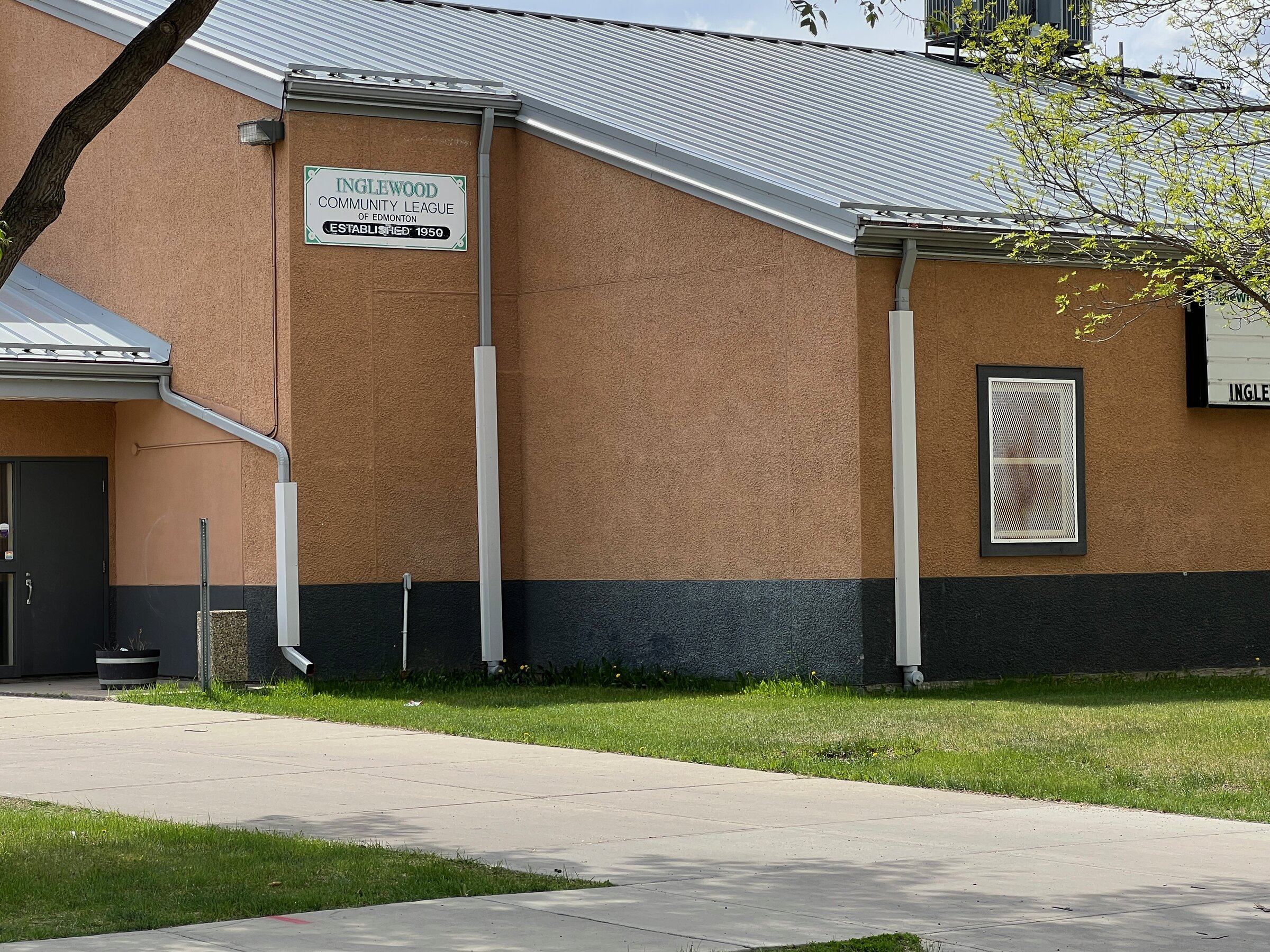 Inglewood Community League building exterior in Edmonton, long-running community amenity for residents looking at homes in the neighbourhood